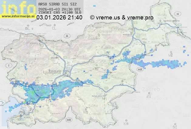 Radarska karta padavin
