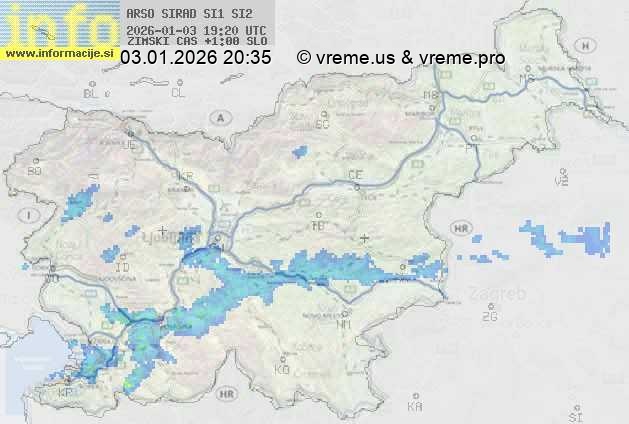 Radarska karta padavin
