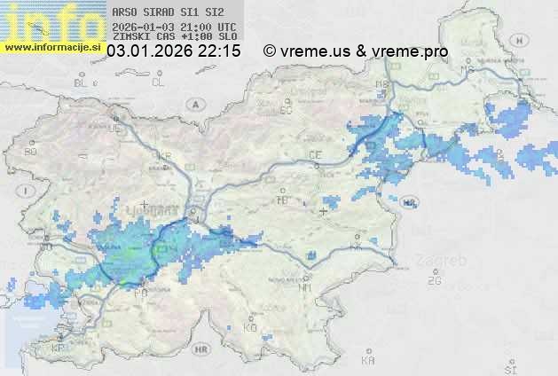 Radarska karta padavin