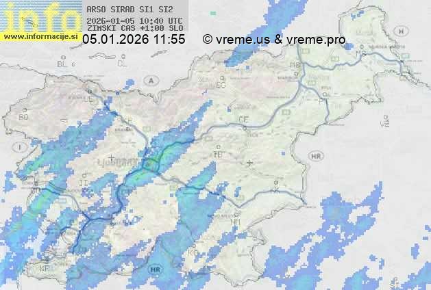 Radarska karta padavin