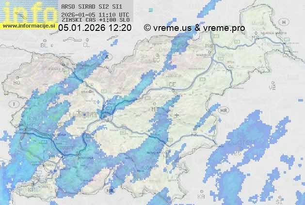 Radarska karta padavin