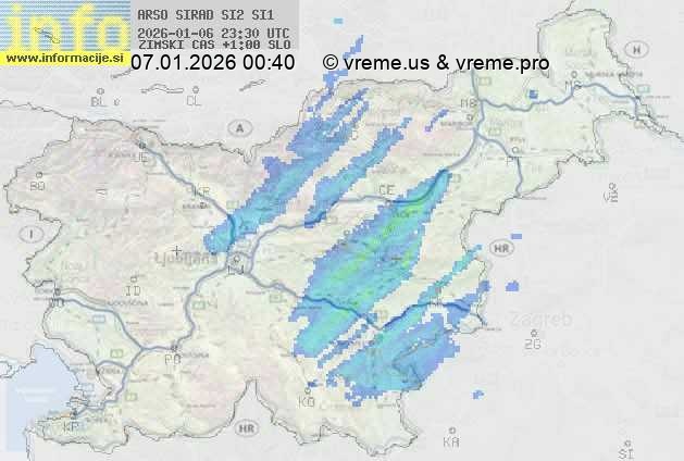 Radarska karta padavin