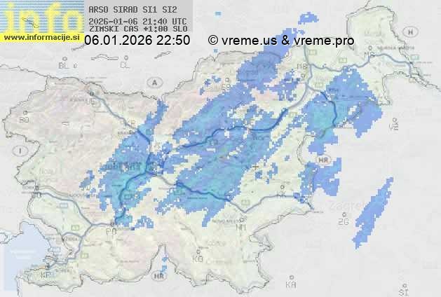 Radarska karta padavin