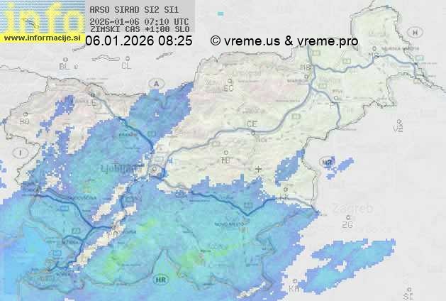 Radarska karta padavin
