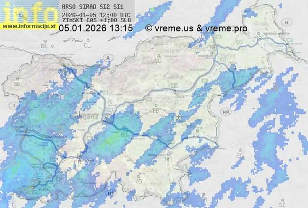 Radarska karta padavin
