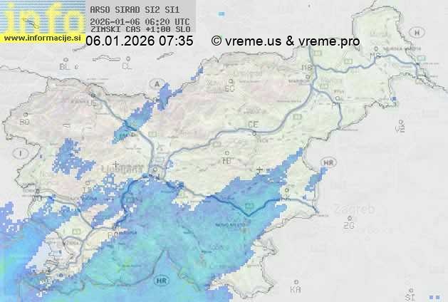 Radarska karta padavin