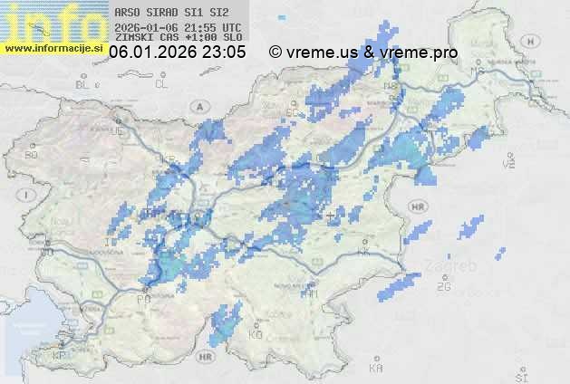 Radarska karta padavin
