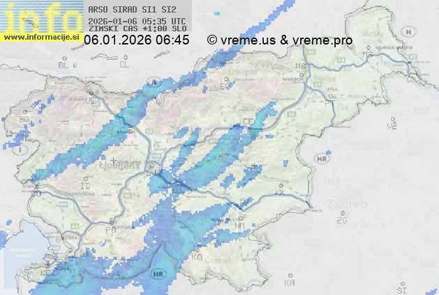 Radarska karta padavin