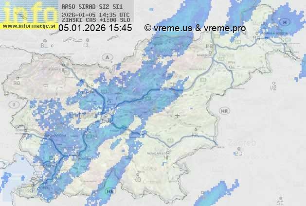 Radarska karta padavin
