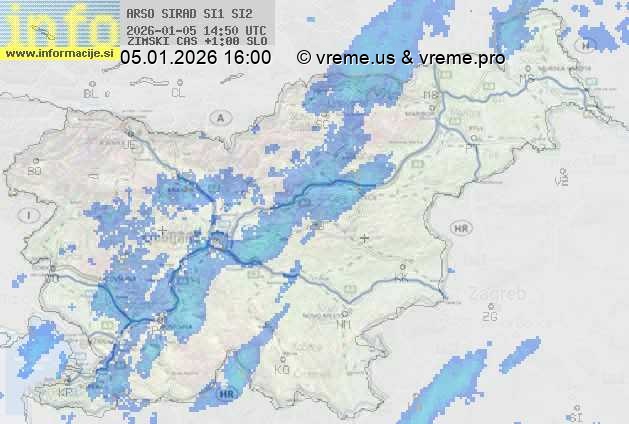 Radarska karta padavin