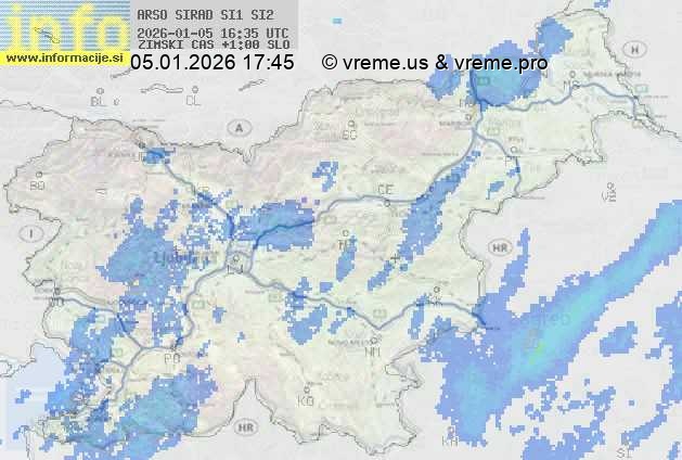 Radarska karta padavin
