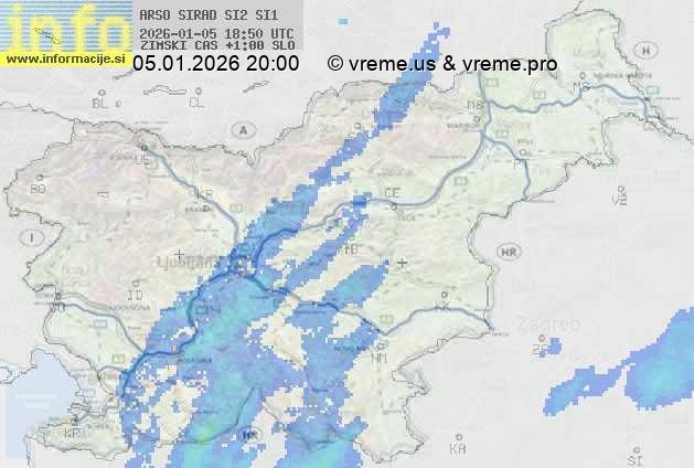 Radarska karta padavin