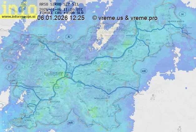 Radarska karta padavin