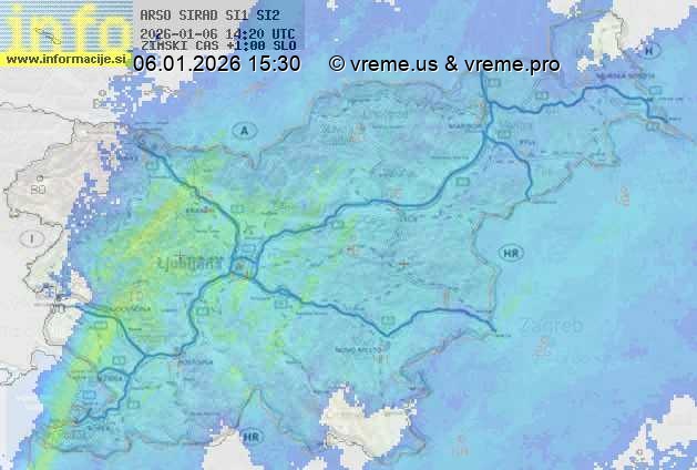 Radarska karta padavin