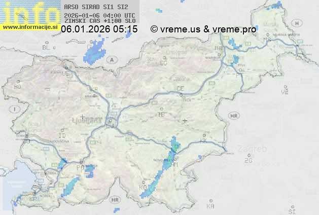 Radarska karta padavin