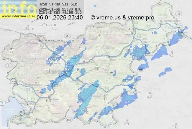 Radarska karta padavin