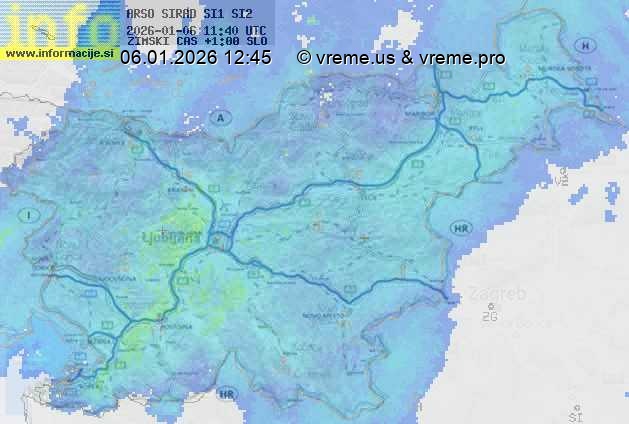 Radarska karta padavin
