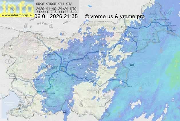 Radarska karta padavin