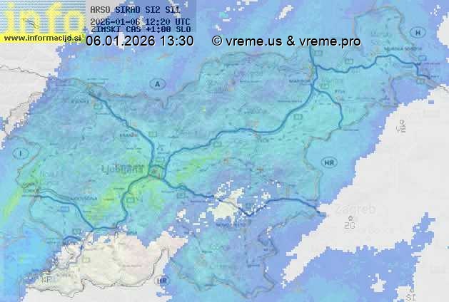 Radarska karta padavin