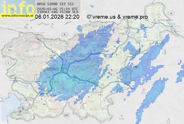 Radarska karta padavin