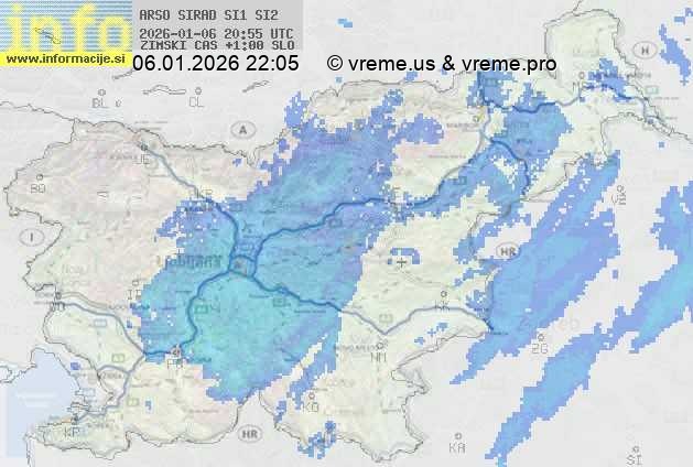 Radarska karta padavin
