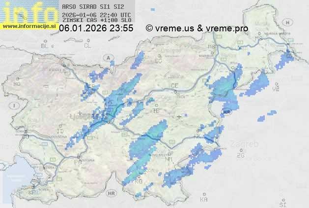 Radarska karta padavin