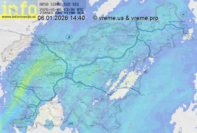 Radarska karta padavin