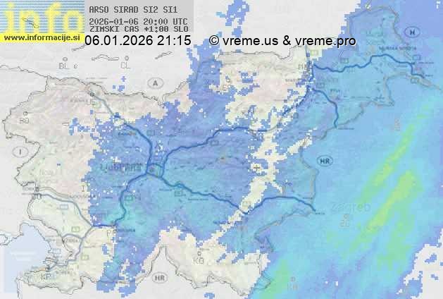 Radarska karta padavin