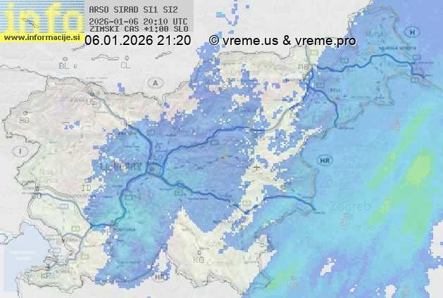 Radarska karta padavin