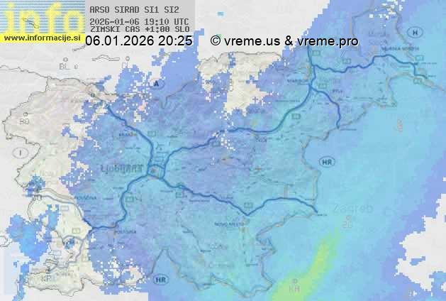 Radarska karta padavin