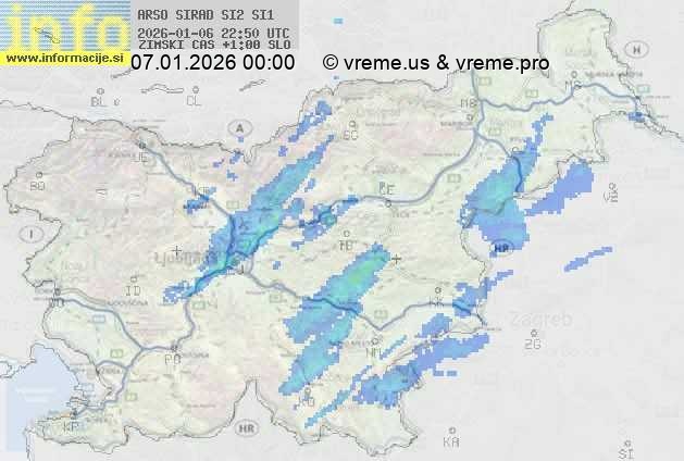 Radarska karta padavin
