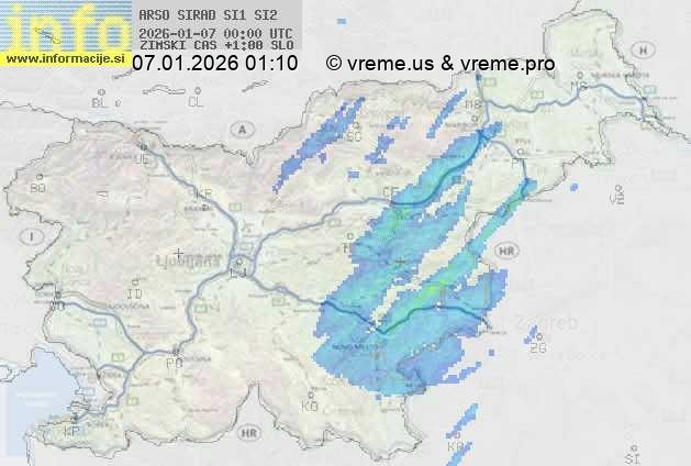 Radarska karta padavin