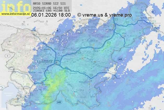 Radarska karta padavin