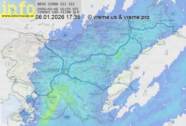 Radarska karta padavin