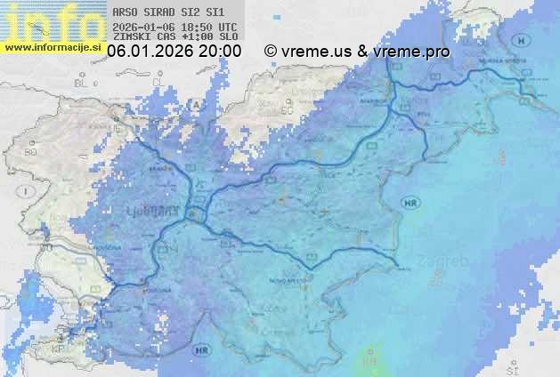 Radarska karta padavin