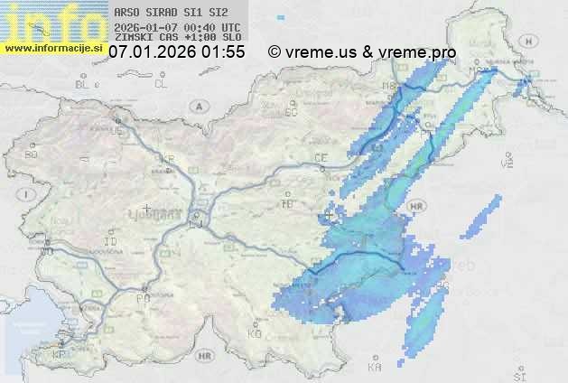 Radarska karta padavin