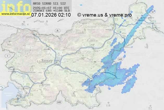 Radarska karta padavin