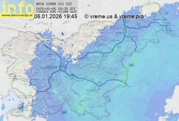 Radarska karta padavin