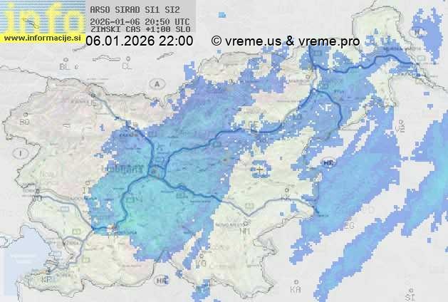 Radarska karta padavin