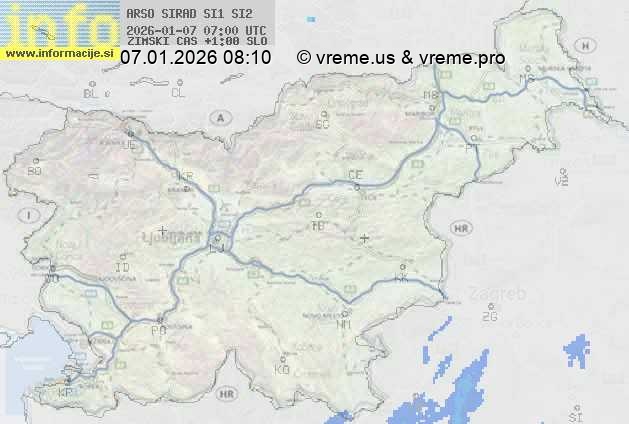 Radarska karta padavin