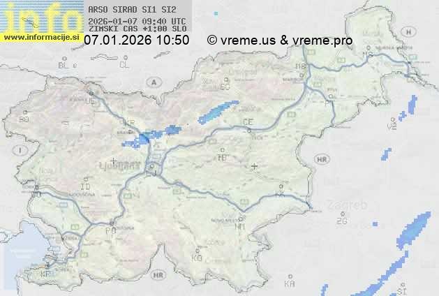 Radarska karta padavin