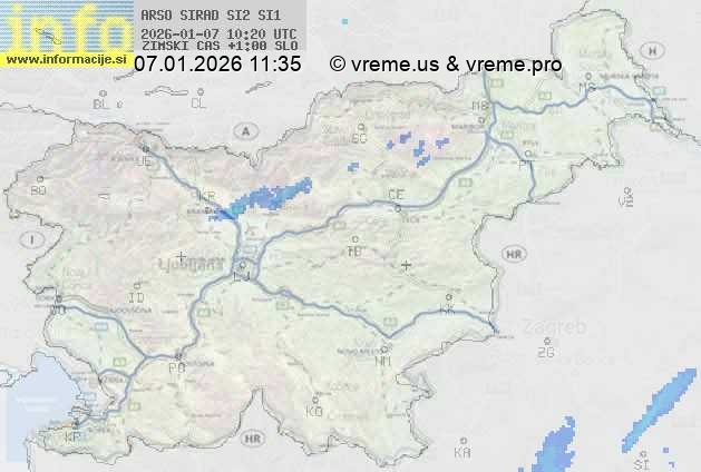 Radarska karta padavin