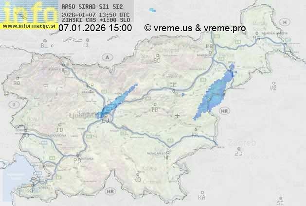 Radarska karta padavin