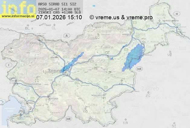 Radarska karta padavin