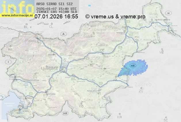 Radarska karta padavin