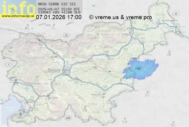 Radarska karta padavin