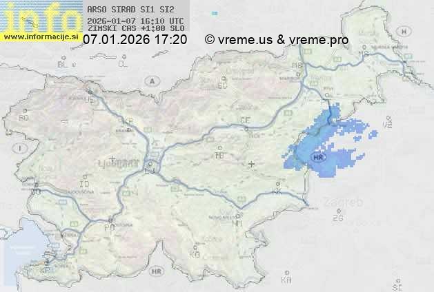 Radarska karta padavin