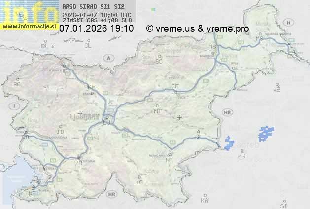 Radarska karta padavin