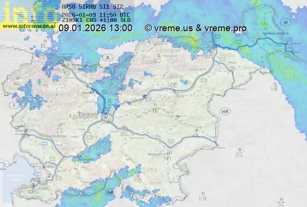 Radarska karta padavin