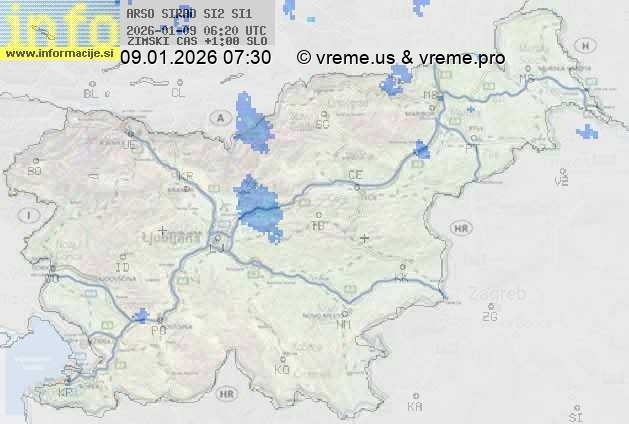 Radarska karta padavin